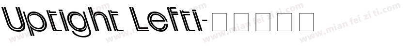 Uptight Lefti字体转换